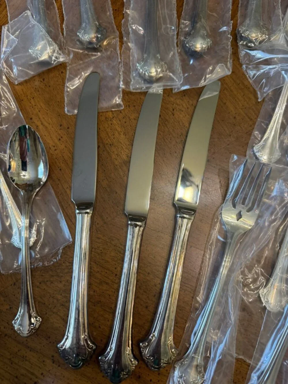 Towle Boston Chippendale Silverplate 40 Pc Flatware Set Service 8-NEW OTHER